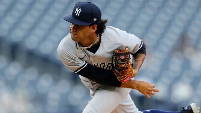 El novato lanzador de los New York Yankees, Deivi García El novato lanzador de los New York Yankees, Deivi García