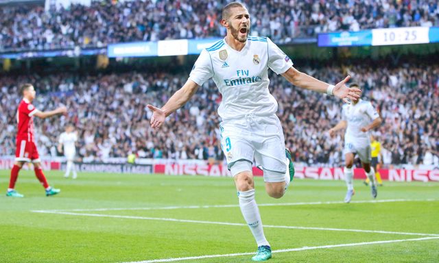 Karin Benzema marcó un gol ayer.