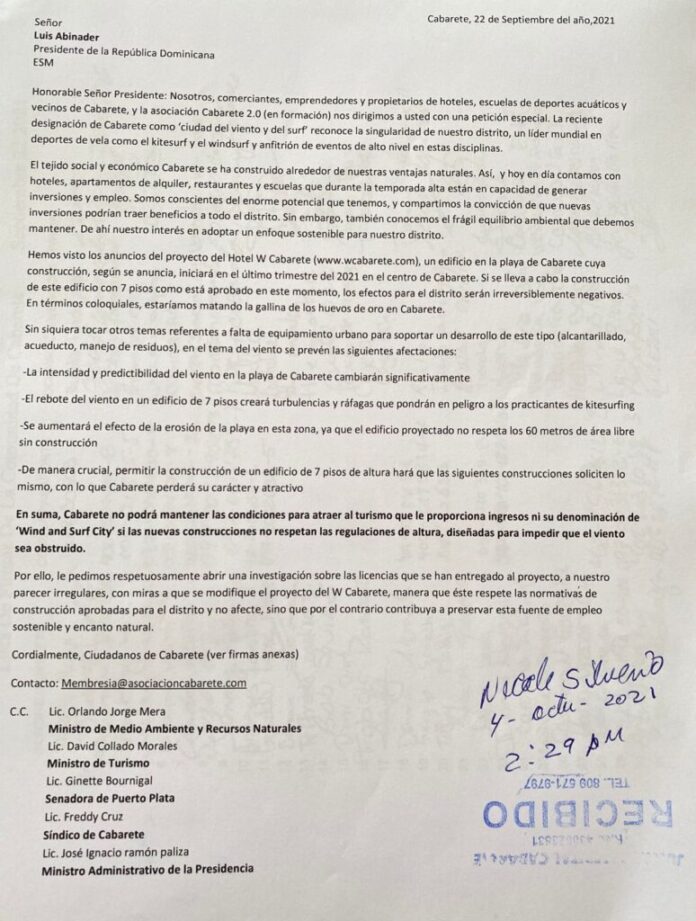 Rechazan construcciones turisticas de 7 pisos en Cabarete