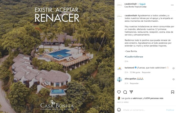 Hotel Casa Bonita desvela daños causados por incendio