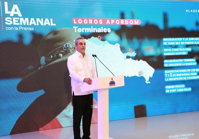Abinader: “La proyección es recibir 2 millones de cruceristas al finalizar 2023”