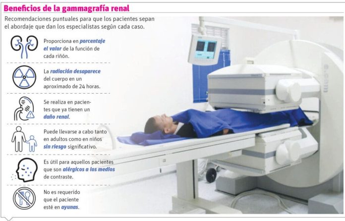 Gammagrafía renal ofrece evaluación funcional individualizada a riñones