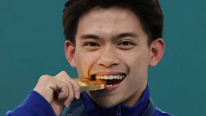 Macarrones de por vida para un atleta que ganó oro en París