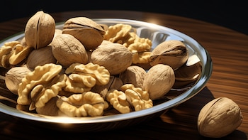 Las nueces aportan ácidos grasos omega-3, esenciales para el cerebro y la salud cardíaca (Imagen Ilustrativa Infobae)